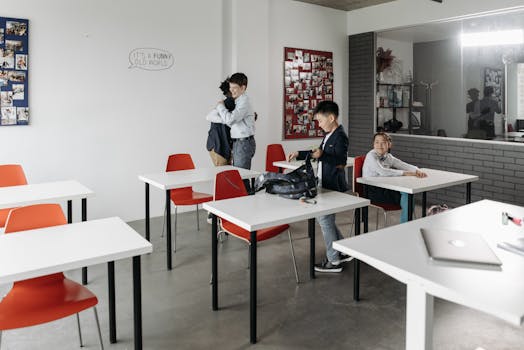 Élèves engagés dans un climat de classe bienveillant